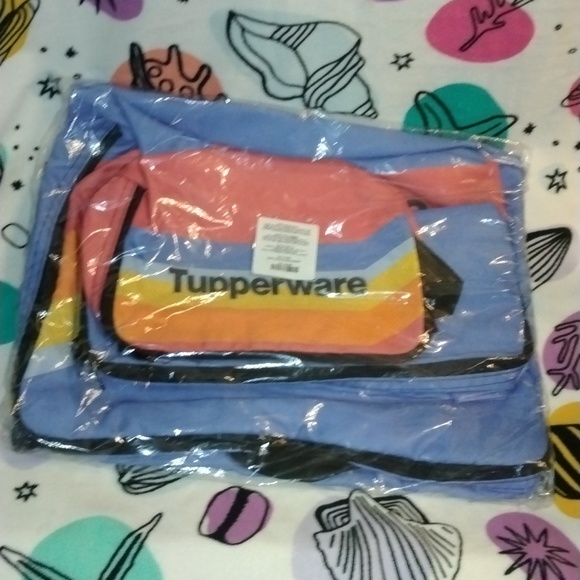 * TUPPERWARE Logo 3 PC Set Packing Cubes Clothes Shoes Toiletries Luggage Travel - Picture 6 of 6